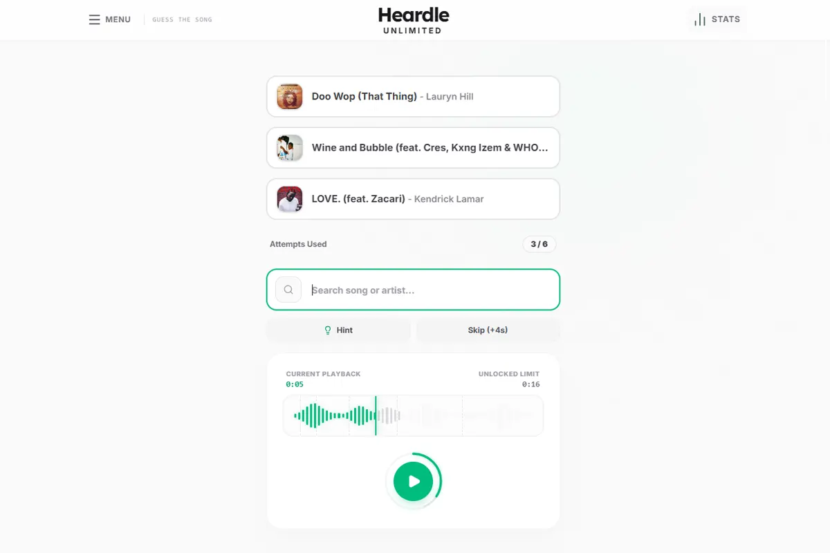 how to play heardle unlimited